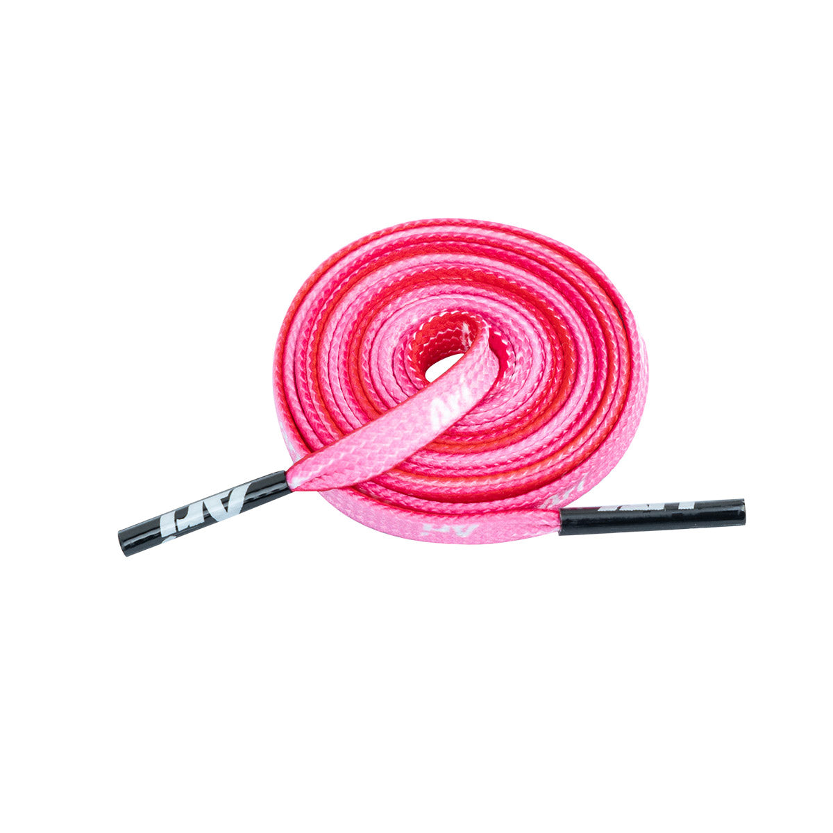ARI GRADIENT SHOELACES - 5MM/105CM - RED/WHITE/BLACK