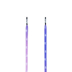 ARI GRADIENT SHOELACES - 5MM/115CM - VIOLET/WHITE/BLACK
