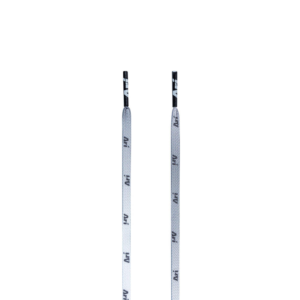 ARI GRADIENT SHOELACES - 5MM/105CM - WHITE/BLACK/BLACK
