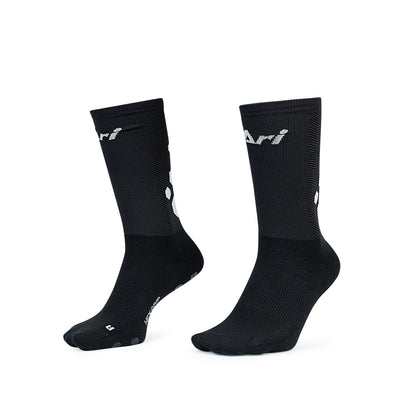 ARI HEX GRIP CREW SOCKS - BLACK/WHITE/BLACK