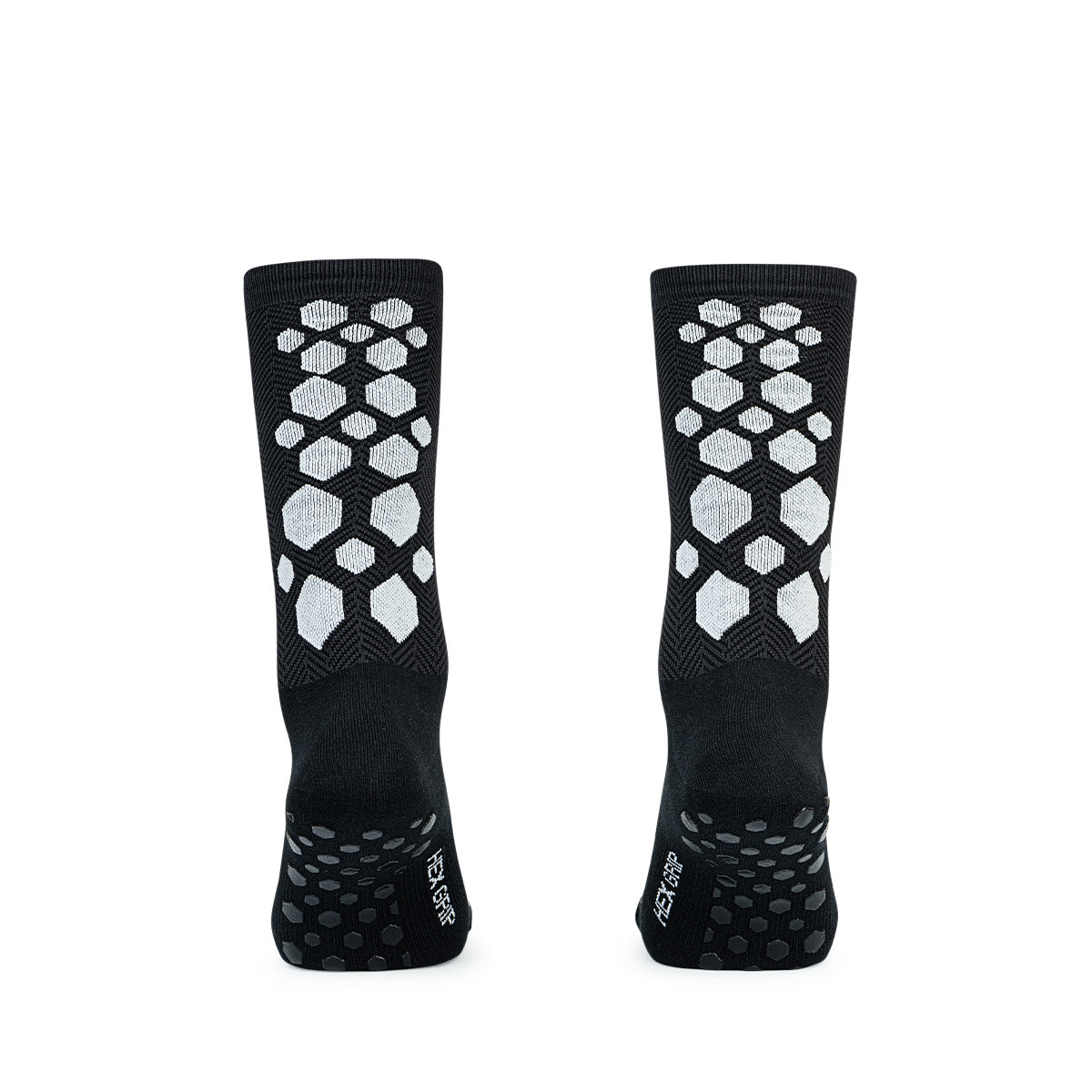 ARI HEX GRIP CREW SOCKS - BLACK/WHITE/BLACK