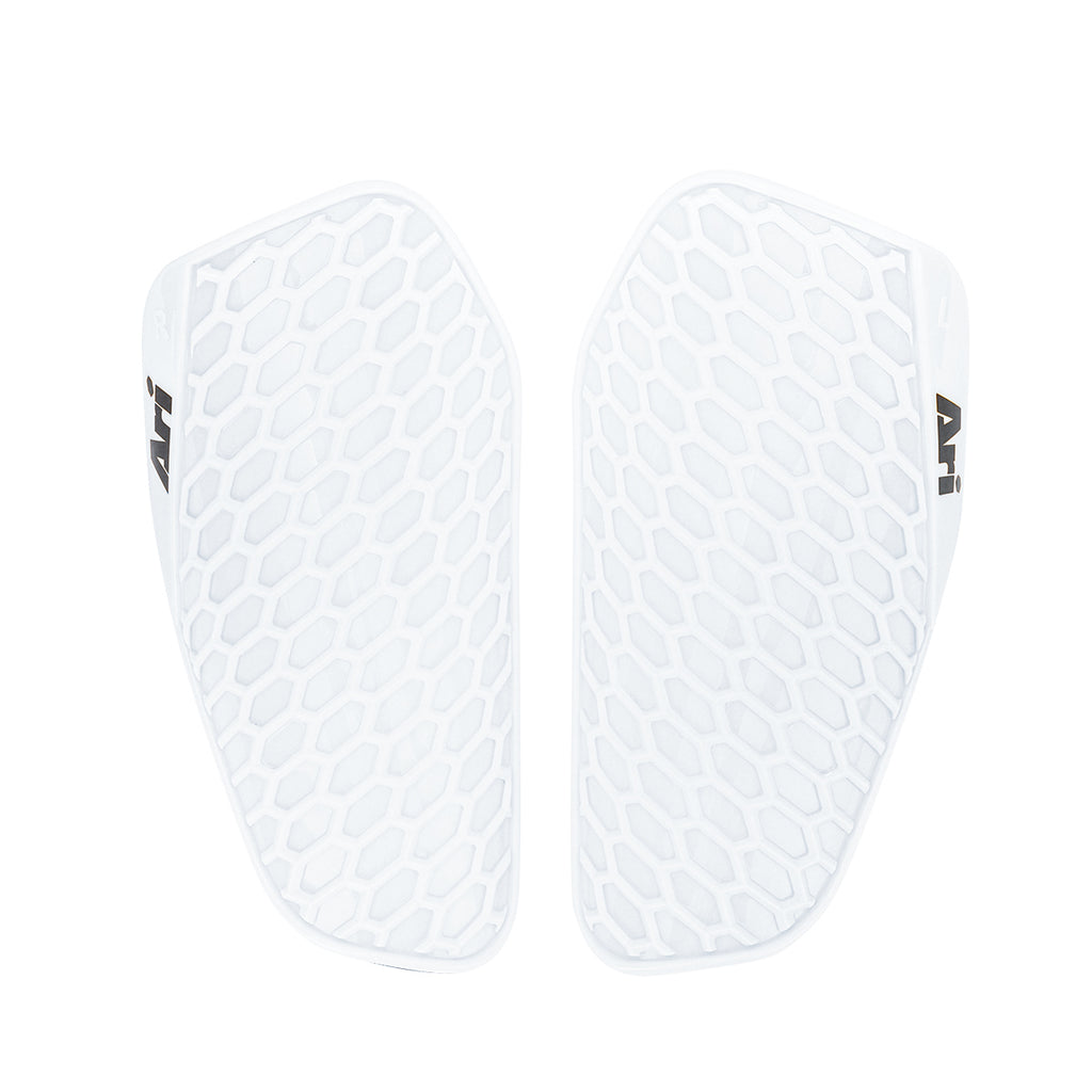 ARI HEXAGON SHIN GUARD - WHITE/BLACK