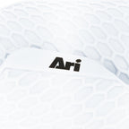 ARI HEXAGON SHIN GUARD - WHITE/BLACK
