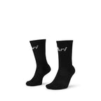 ARI JUNIOR CREW SOCKS - BLACK/WHITE