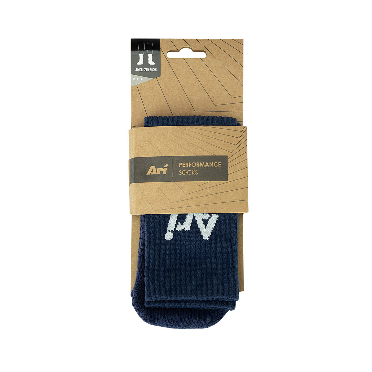 ARI JUNIOR CREW SOCKS - DARK NAVY/WHITE
