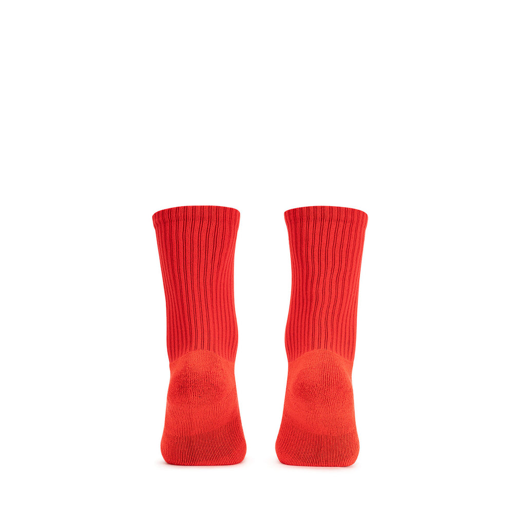 ARI JUNIOR CREW SOCKS - RED/BLACK
