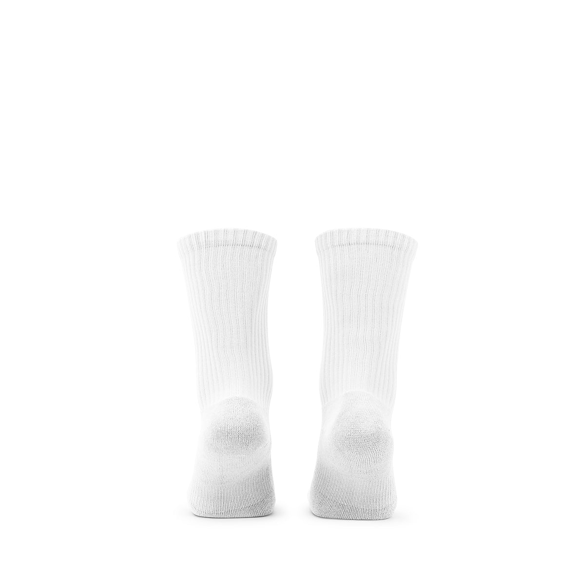 ARI JUNIOR CREW SOCKS - WHITE/BLACK