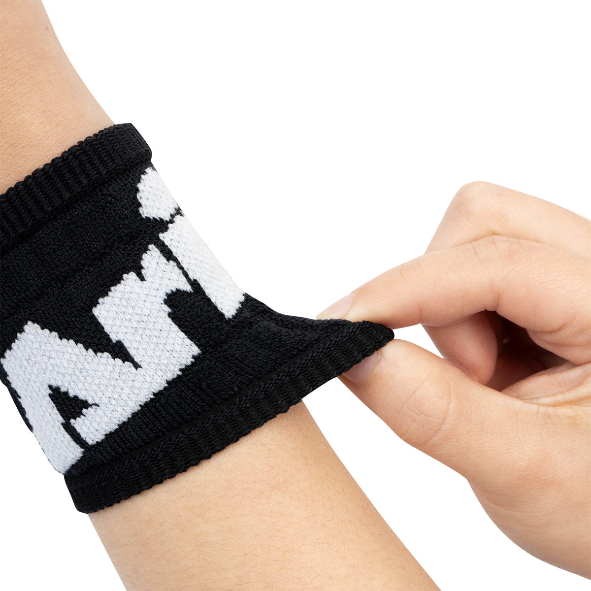 ARI KIDS ADEPT LIGHTWEIGHT WRISTBAND - BLACK/WHITE/BLACK