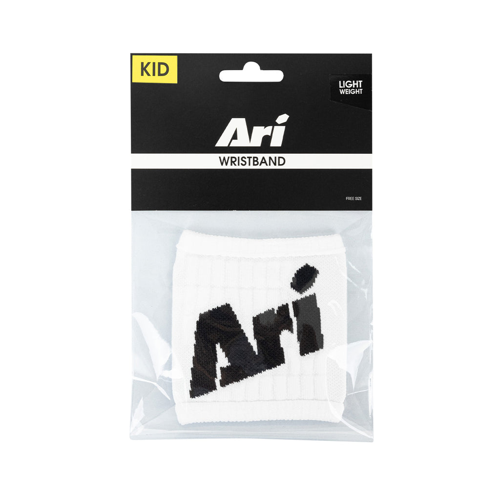ARI KIDS ADEPT LIGHTWEIGHT WRISTBAND - WHITE/BLACK/WHITE