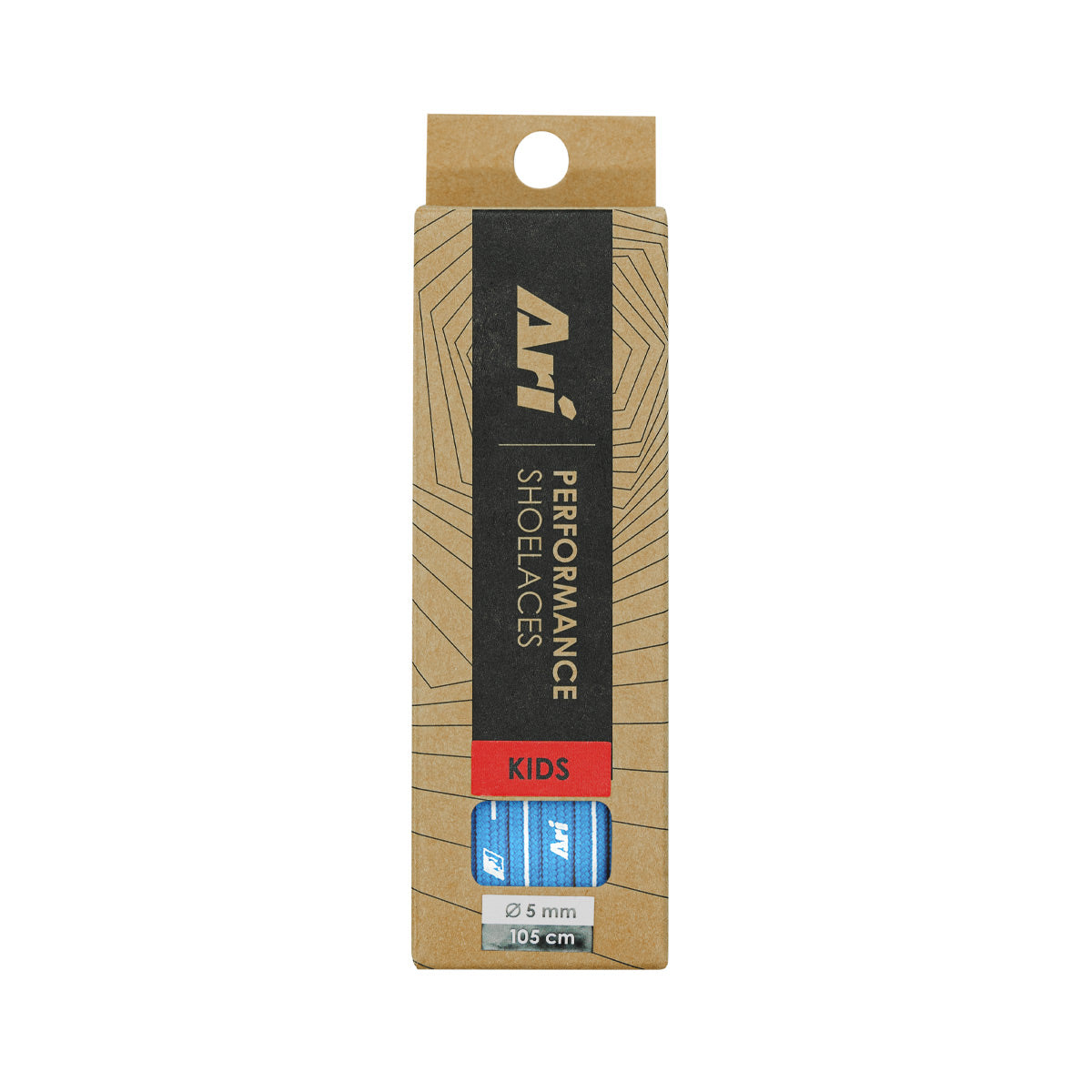 ARI KIDS COLORFUL SHOELACES - LIGHT BLUE/LIGHT BLUE/WHITE