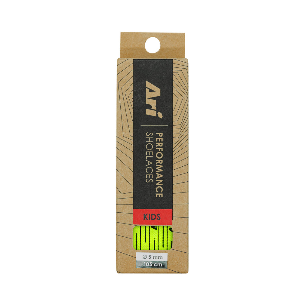 ARI KIDS COLORFUL SHOELACES - LIGHT GREEN/LIGHT GREEN/BLACK