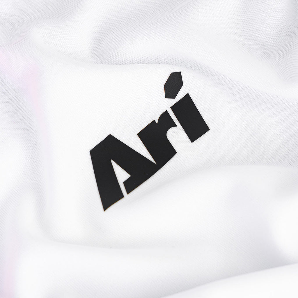 ARI KIDS ESSENTIAL 2TONES TEAM JERSEY - WHITE/WHITE/NEON PINK