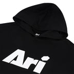 ARI KIDS ESSENTIAL HOODIE - BLACK/WHITE/BLACK