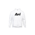 ARI KIDS ESSENTIAL HOODIE - WHITE/BLACK/WHITE