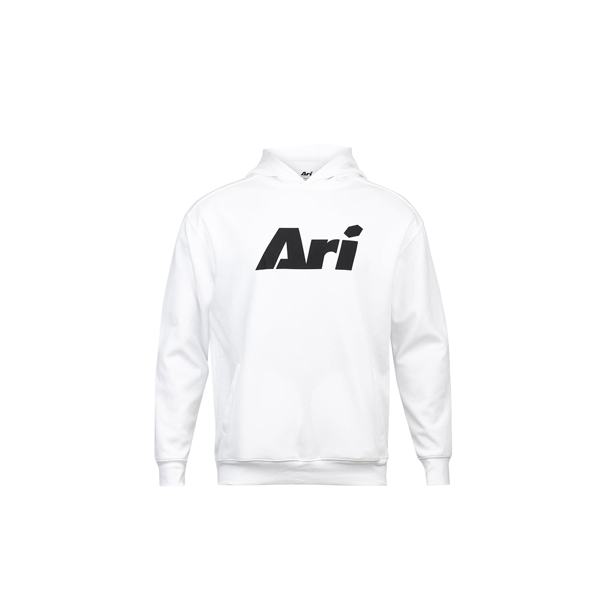 ARI KIDS ESSENTIAL HOODIE - WHITE/BLACK/WHITE
