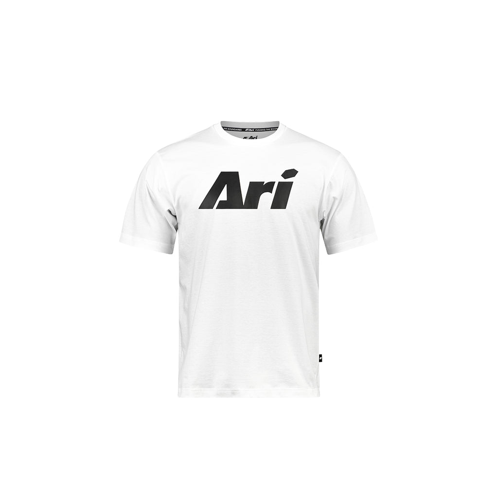 ARI KIDS ESSENTIAL SIGNATURE TEE - WHITE/BLACK/BLACK
