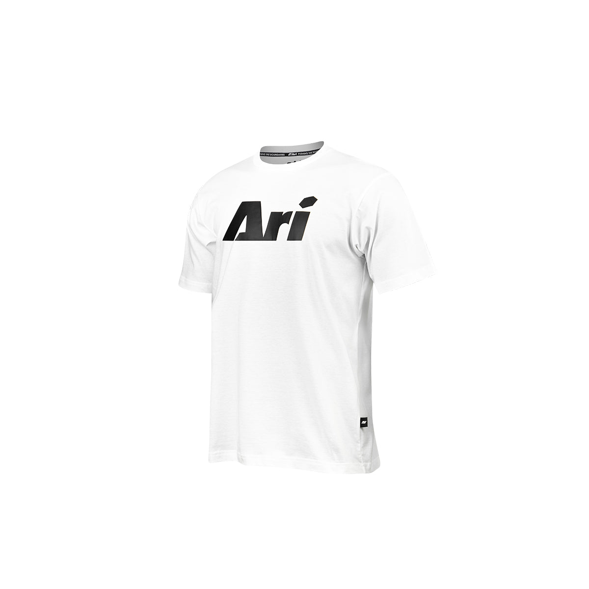 ARI KIDS ESSENTIAL SIGNATURE TEE - WHITE/BLACK/BLACK