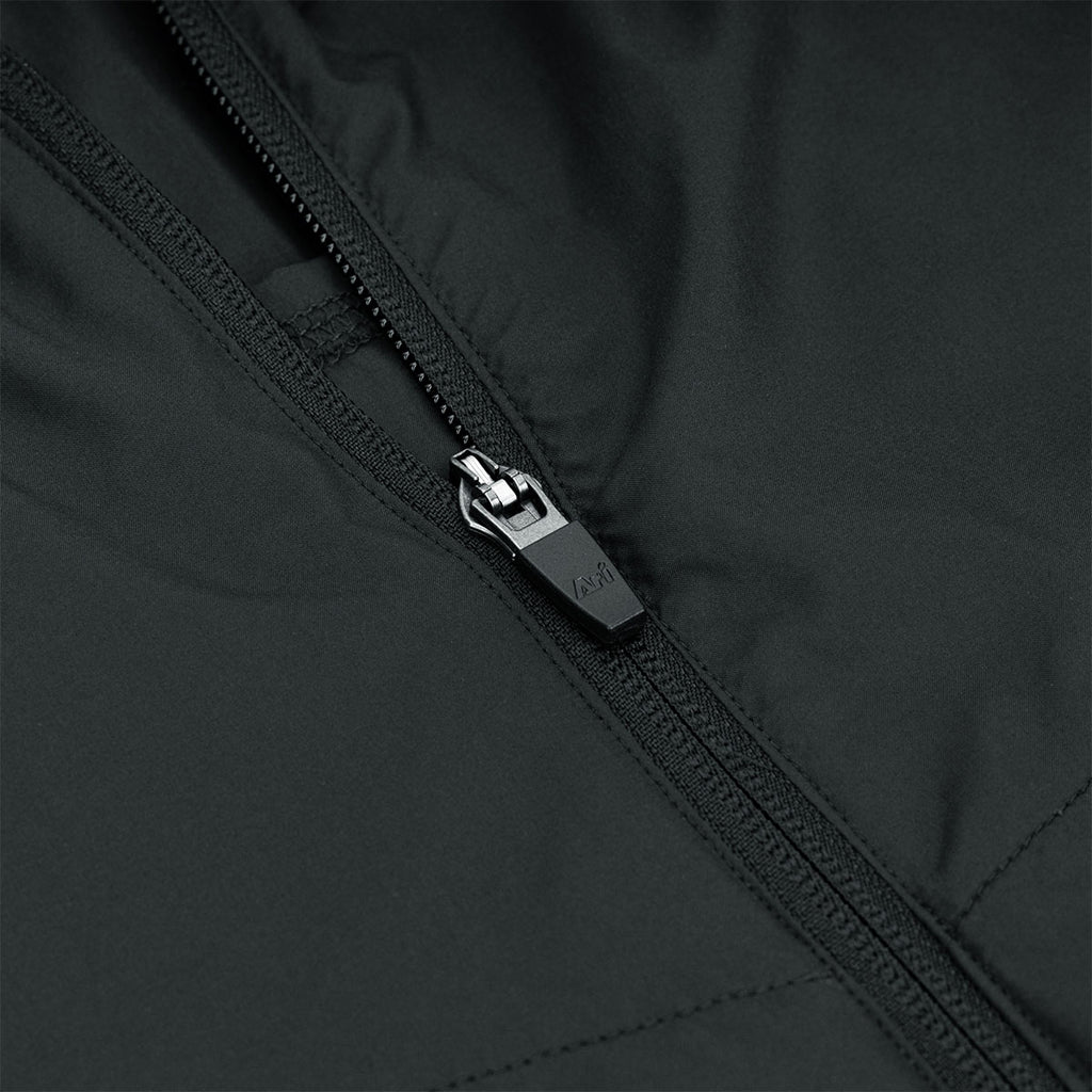 ARI KIDS ESSENTIAL WINDBREAKER JACKET - BLACK/SILVER/WHITE