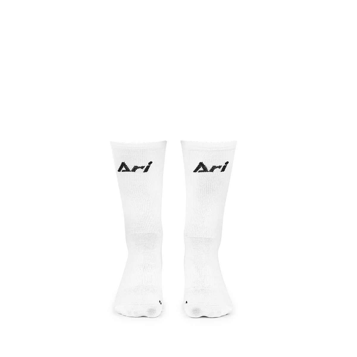 ARI KIDS HEX GRIP CREW SOCKS - WHITE/BLACK/WHITE