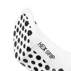 ARI KIDS HEX GRIP CREW SOCKS - WHITE/BLACK/WHITE