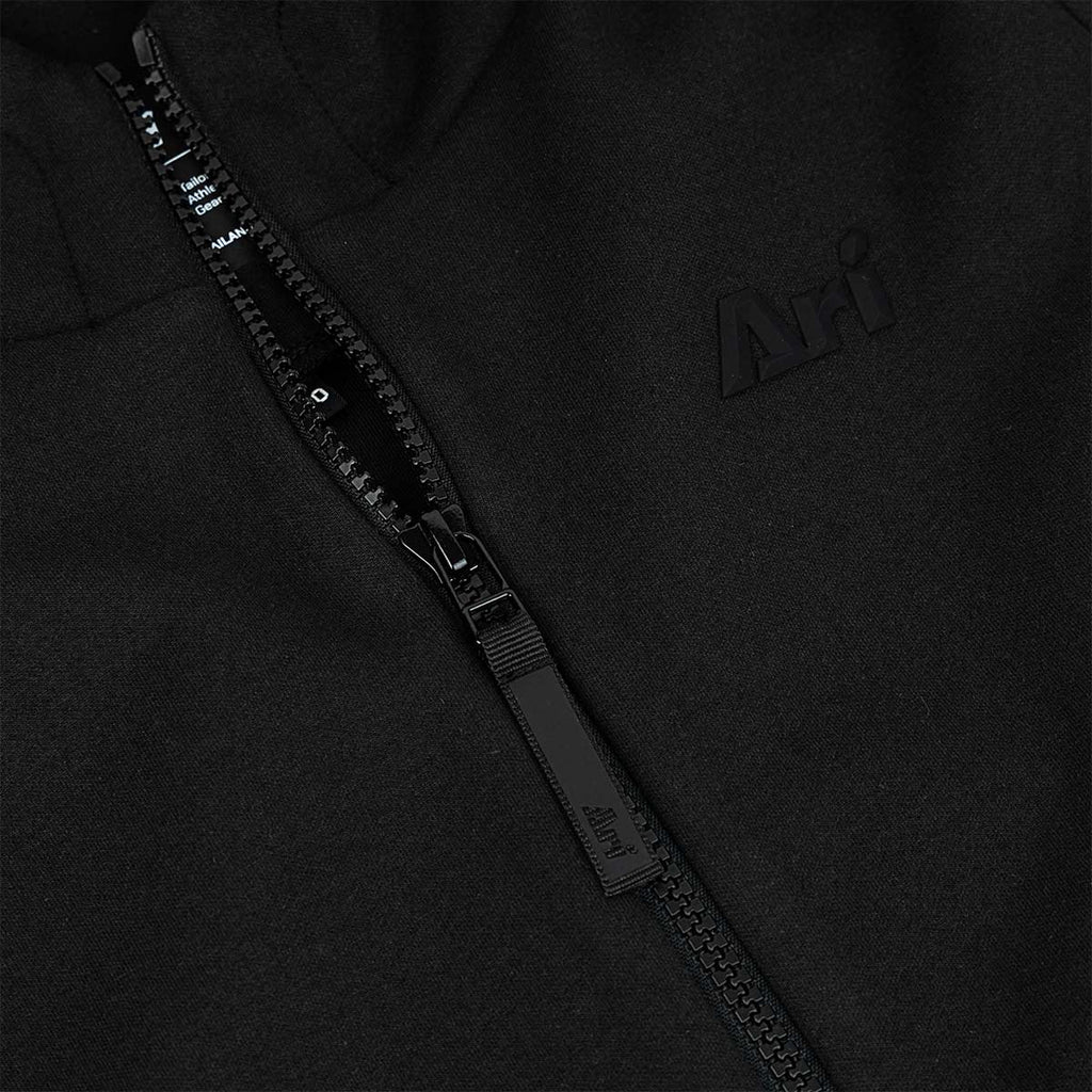 ARI KIDS TAG FULL ZIP HOODED JACKET - BLACK/BLACK/BLACK