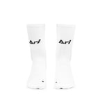 ARI LIGHTWEIGHT CREW SOCKS - WHITE/BLACK/WHITE