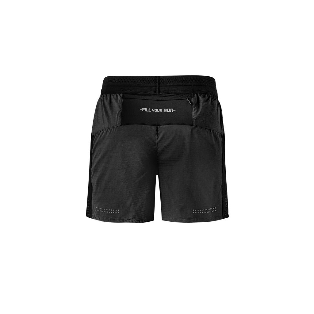 Ari Men Aerospeed V3 Running Shorts 3 Inches Black Black Silver