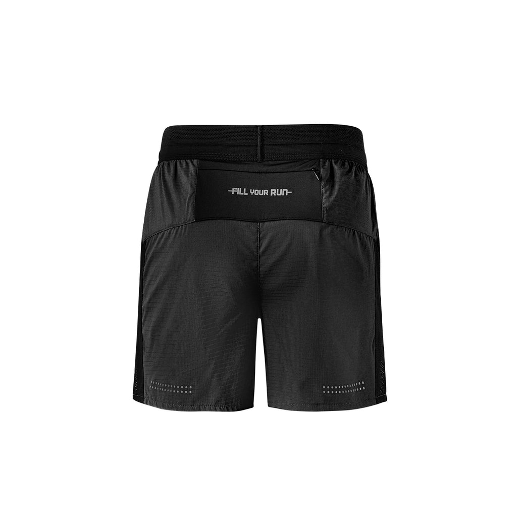 Ari Men Aerospeed V3 Running Shorts 5 Inches Black Black Silver