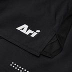 Ari Men Aerospeed V3 Running Shorts 5 Inches Black Black Silver