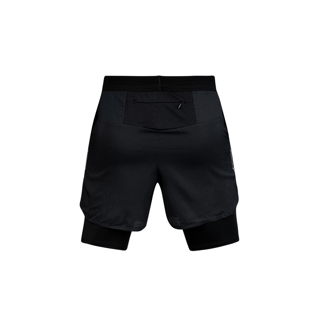 Ari Men Breathe 2in1 V3 Running Shorts 3 Inches Black Black Silver