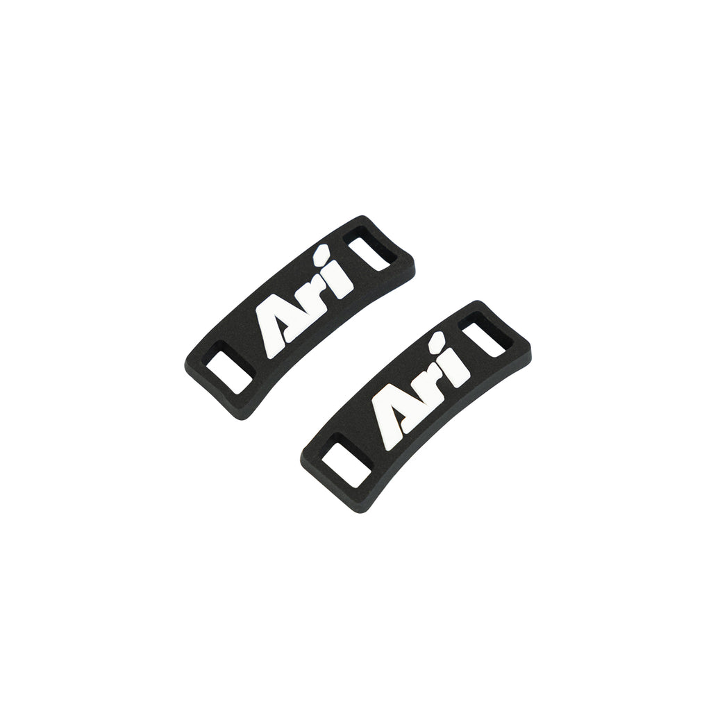 ARI SHOELACE BUCKLES - BLACK/WHITE/BLACK
