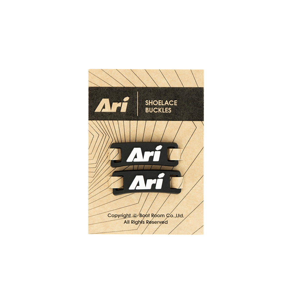 ARI SHOELACE BUCKLES - BLACK/WHITE/BLACK