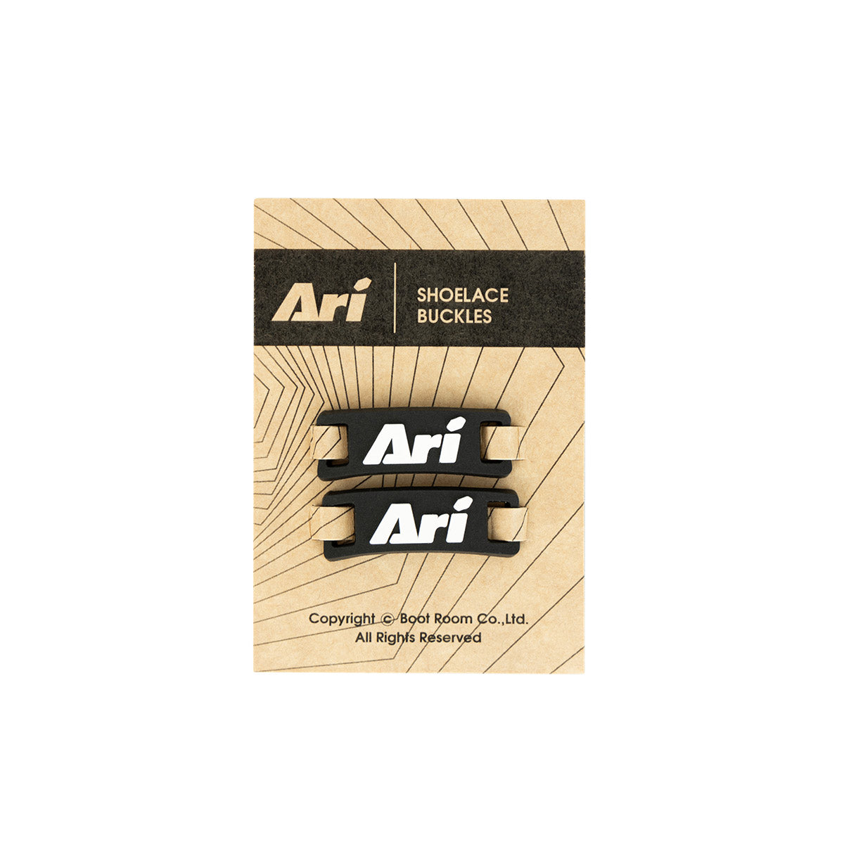 ARI SHOELACE BUCKLES - BLACK/WHITE/BLACK