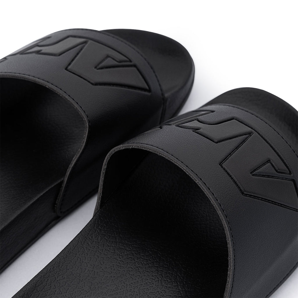 ARI SLIDE SANDALS - BLACK/BLACK
