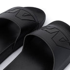 ARI SLIDE SANDALS - BLACK/BLACK