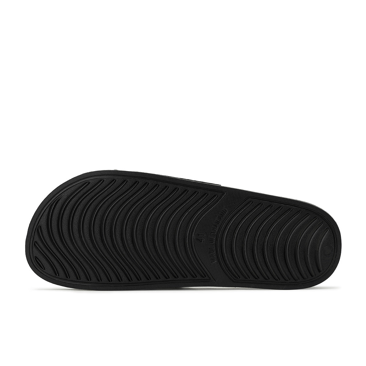 ARI SLIDE SANDALS - BLACK/WHITE