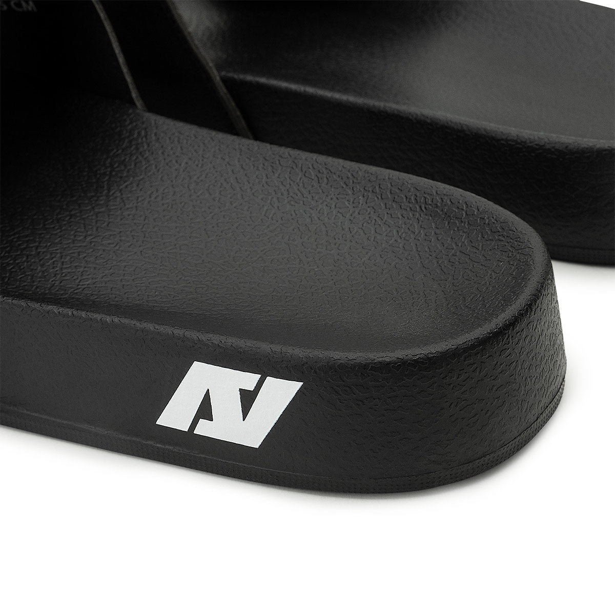 ARI SLIDE SANDALS - BLACK/WHITE