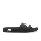 ARI SLIDE SANDALS - BLACK/WHITE