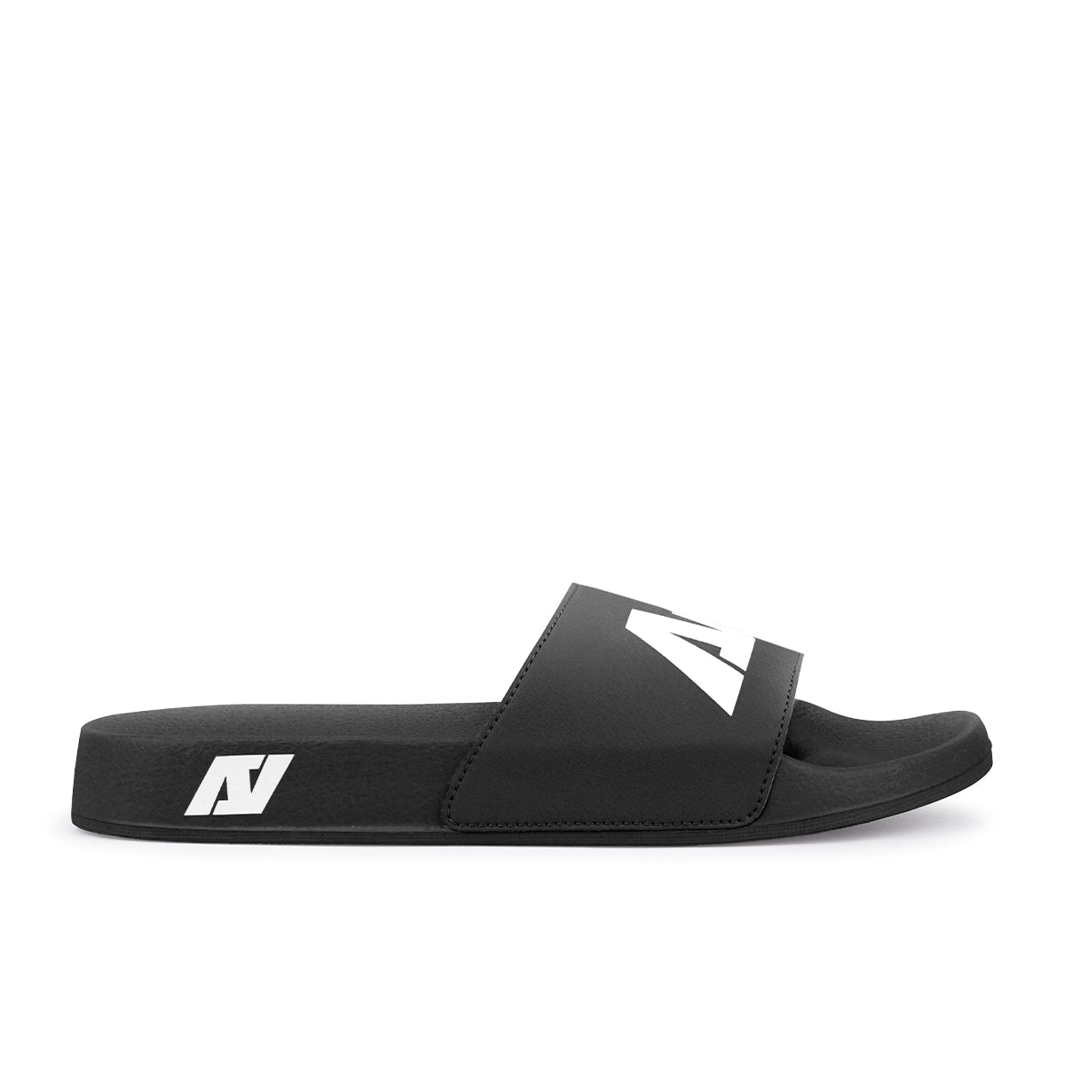 ARI SLIDE SANDALS - BLACK/WHITE