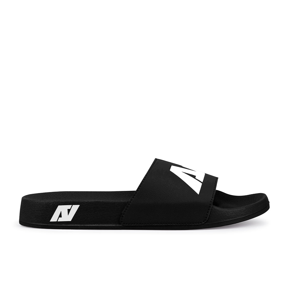 ARI KIDS SLIDE SANDALS - BLACK/WHITE