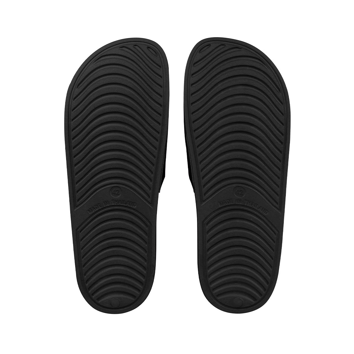 ARI SLIDE SANDALS - BLACK/WHITE