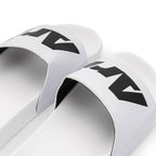 ARI SLIDE SANDALS - WHITE/BLACK