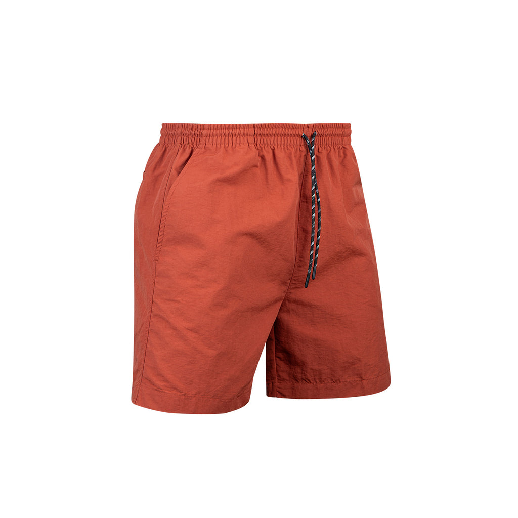 ARI SMART RELAXED SHORTS - BRICK RED/BLACK/WHITE