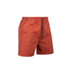 ARI SMART RELAXED SHORTS - BRICK RED/BLACK/WHITE