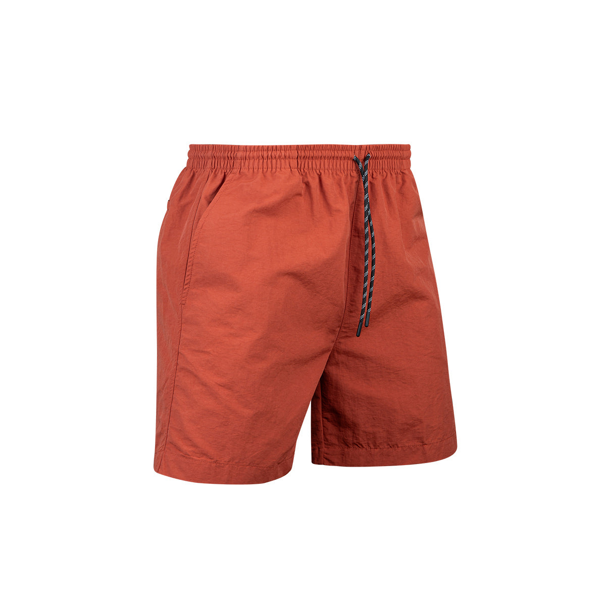 ARI SMART RELAXED SHORTS - BRICK RED/BLACK/WHITE