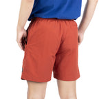 ARI SMART RELAXED SHORTS - BRICK RED/BLACK/WHITE