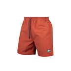 ARI SMART RELAXED SHORTS - BRICK RED/BLACK/WHITE