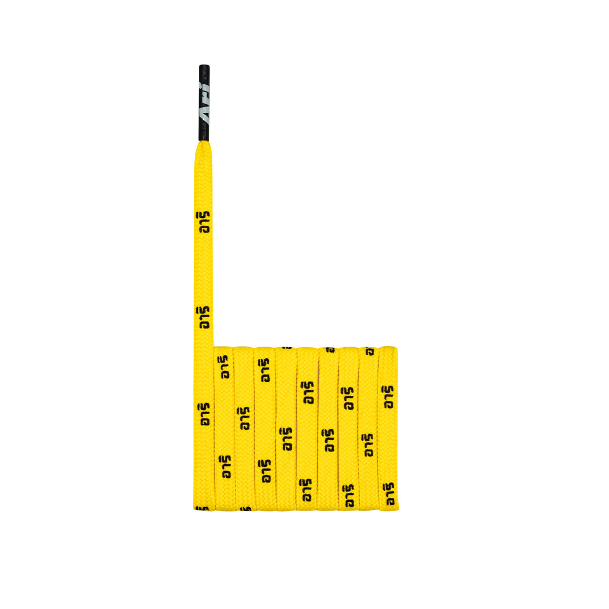 ARI THAI LETTERS SHOELACES - 5MM/115CM - YELLOW/BLACK/YELLOW