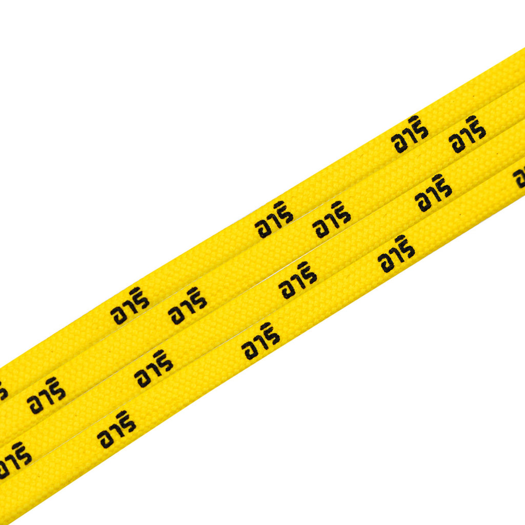 ARI THAI LETTERS SHOELACES - 5MM/115CM - YELLOW/BLACK/YELLOW