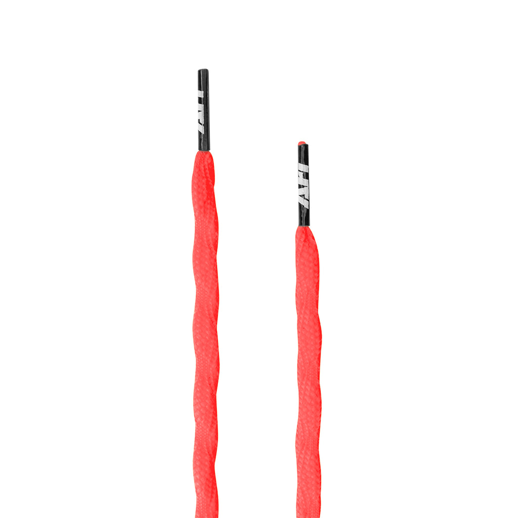 ARI TWIST SHOELACES - 3MM/115CM - NEON ORANGE/BLACK